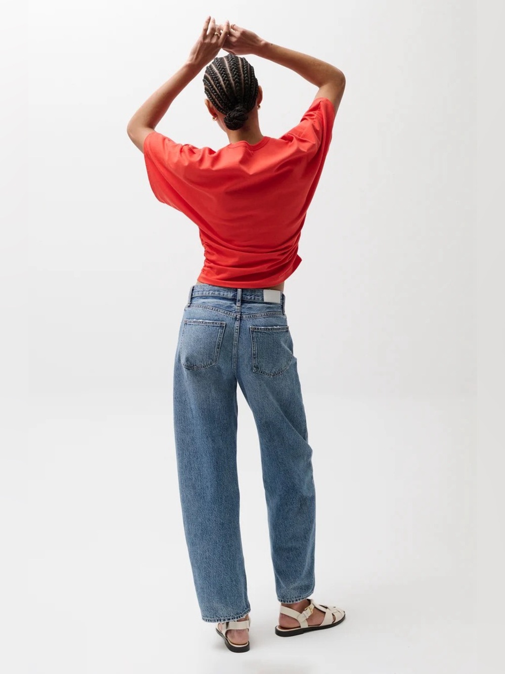 Pistola Wes High Rise Barrel Jean Spectacle NWT - Picture 10 of 11